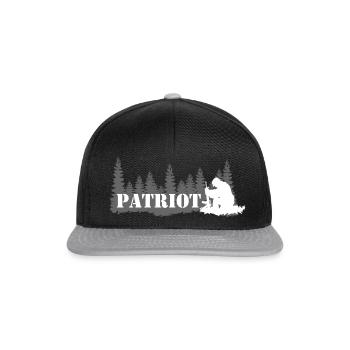 Patriot Praying Soldier - Patriot Soldier - Snapback Cap - Schwarz/Grau - Vorne