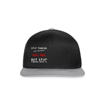 Mème Rengaine Confiance en soi laide beauté - Casquette snapback - noir/gris - Devant