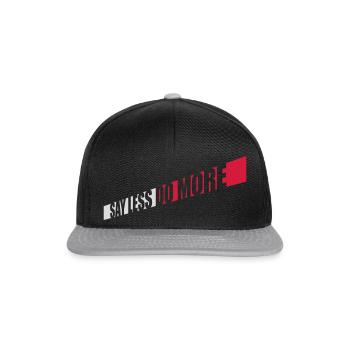 Dire moins faire plus - Casquette snapback - noir/gris - Devant