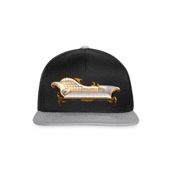 Canapé - Casquette snapback - noir/gris - Devant