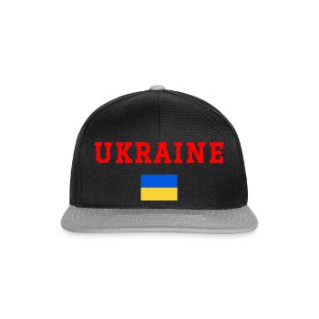 Ukraine - Snapback Cap - black/grey - Front