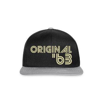 1963 - Snapback Cap - Schwarz/Grau - Vorne