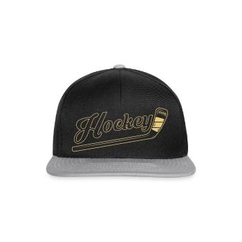 Hockey - Snapback Cap - Schwarz/Grau - Vorne