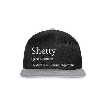 Shetland Poney Shetty Libre-penseur Artiste de l’évasion - Casquette snapback - noir/gris - Devant