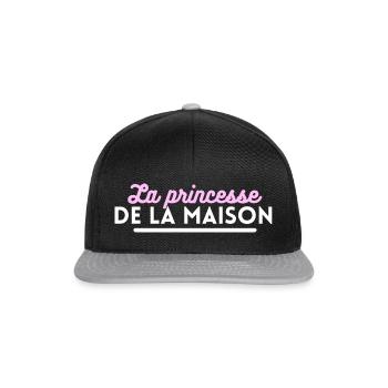 La princesse de la maison - Casquette snapback - noir/gris - Devant