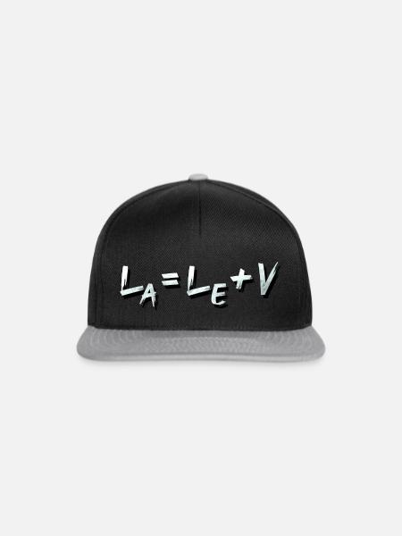 Hörakustik Hörgeräte Formel La = Le + V - Snapback Cap - Schwarz/Grau