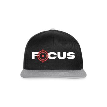 Focus - Snapback Cap - Schwarz/Grau - Vorne