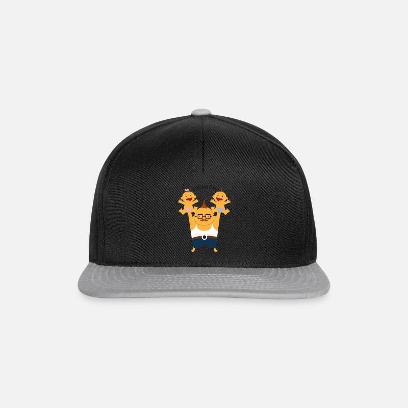 Stolzer Vater - Snapback Cap - Schwarz/Grau