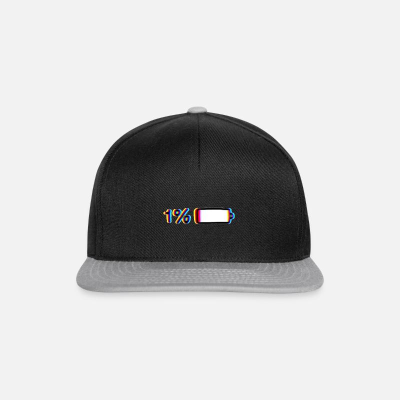 Low battery - Snapback Cap - black/grey