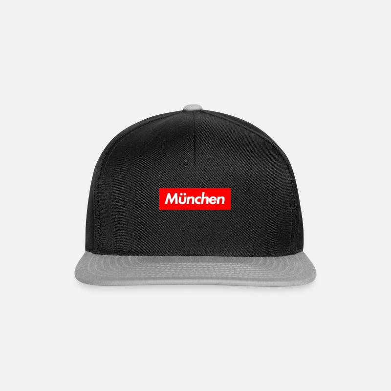 Munich - Casquette snapback - noir/gris