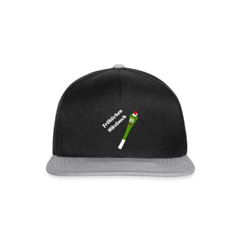 Fröhlichen Nikolauch - Snapback Cap - Schwarz/Grau - Vorne