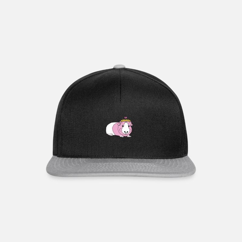 cochon d'inde princesse - Casquette snapback - noir/gris