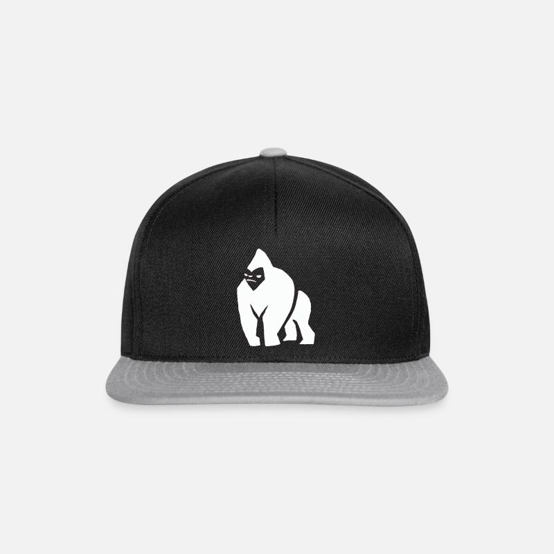 gorille - Casquette snapback - noir/gris