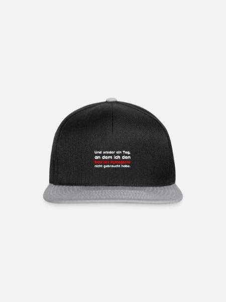Satz des Pythagoras nicht gebraucht - Snapback Cap - Schwarz/Grau