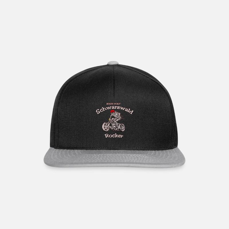 Schwarzwald Skelett-Rocker - Snapback Cap - Schwarz/Grau