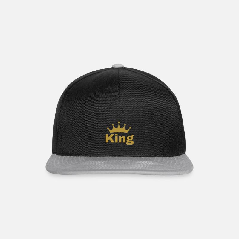 King - Snapback Cap - black/grey