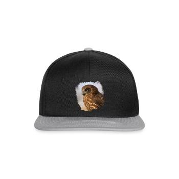 Kauz Design - Snapback Cap - Schwarz/Grau - Vorne
