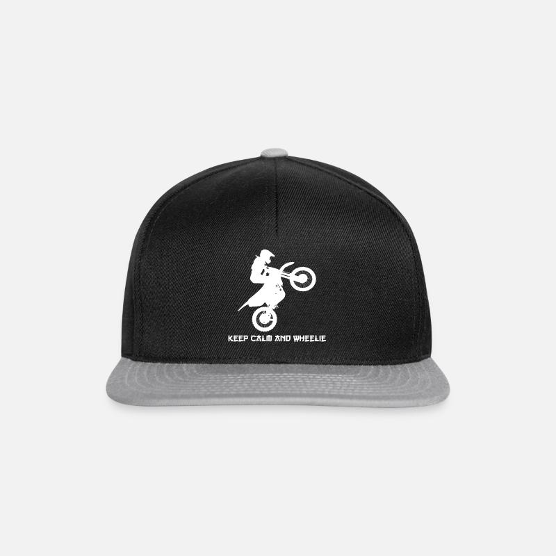 keep Calm - Snapback Cap - black/grey