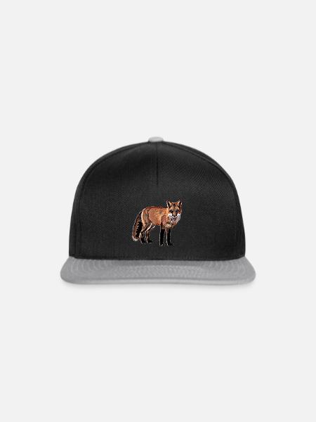 Fuchs - Snapback Cap - Schwarz/Grau