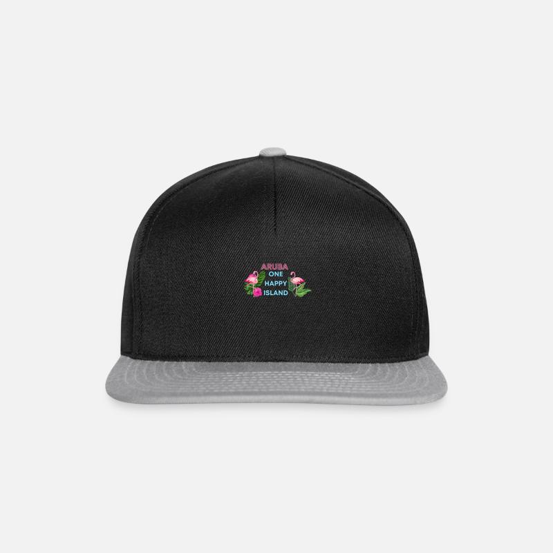 Aruba eine glückliche Insel - Snapback Cap - Schwarz/Grau