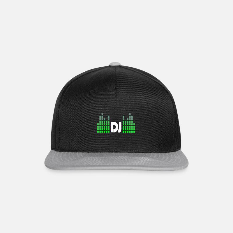 DJ Musik Beat Disco - Snapback Cap - Schwarz/Grau