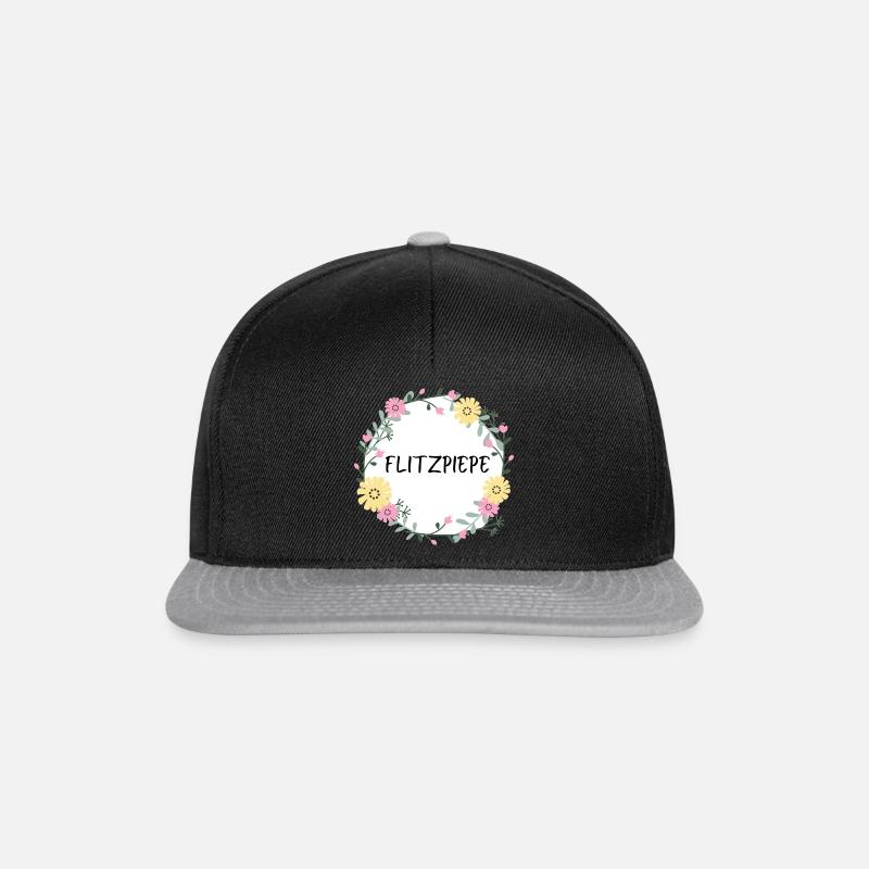 FlitzPiepe - Snapback Cap - Schwarz/Grau