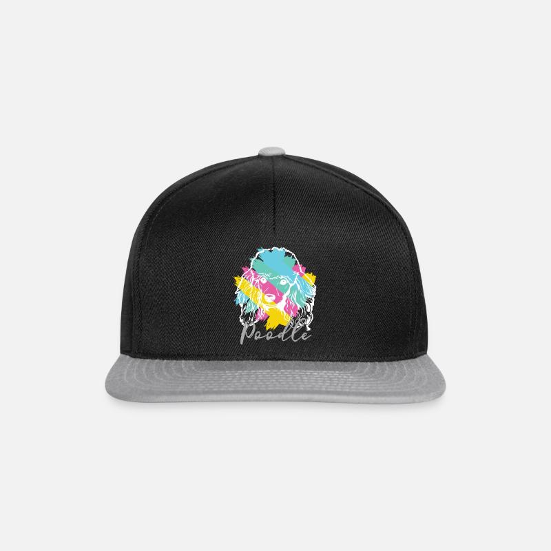 Poodle - poodle - Snapback Cap - black/grey