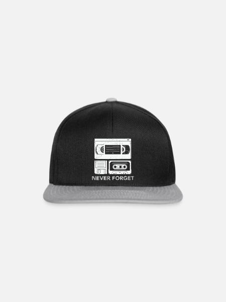 Kassette Kreativ Design - Snapback Cap - Schwarz/Grau