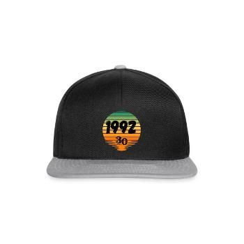 1992 - Snapback Cap - Schwarz/Grau - Vorne
