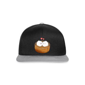 Dumpling Love - Snapback Cap - black/grey - Front