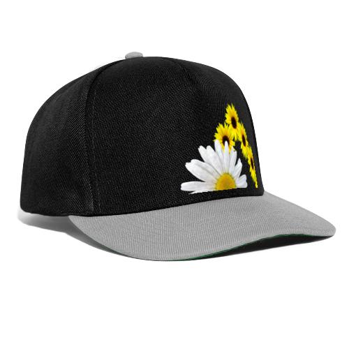 Sonnenblumen mit Margeriten Blüte Blumenmuster - Snapback Cap