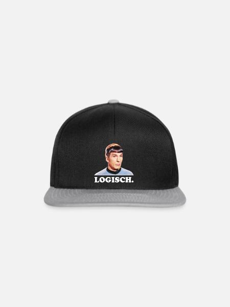 Star Trek Spock Logisch - Snapback Cap - Schwarz/Grau