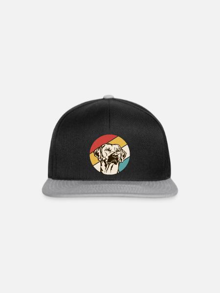 Rhodesian Ridgeback Hund - Snapback Cap - Schwarz/Grau