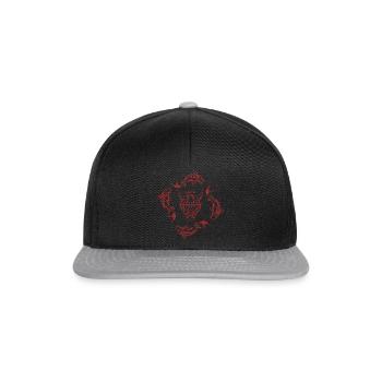 Sensei démon japonais entouré de carpes koï - Casquette snapback - noir/gris - Devant