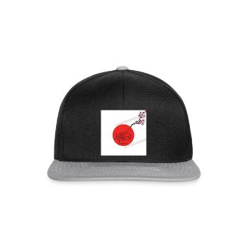 Sensei drapeau japonais - Casquette snapback - noir/gris - Devant
