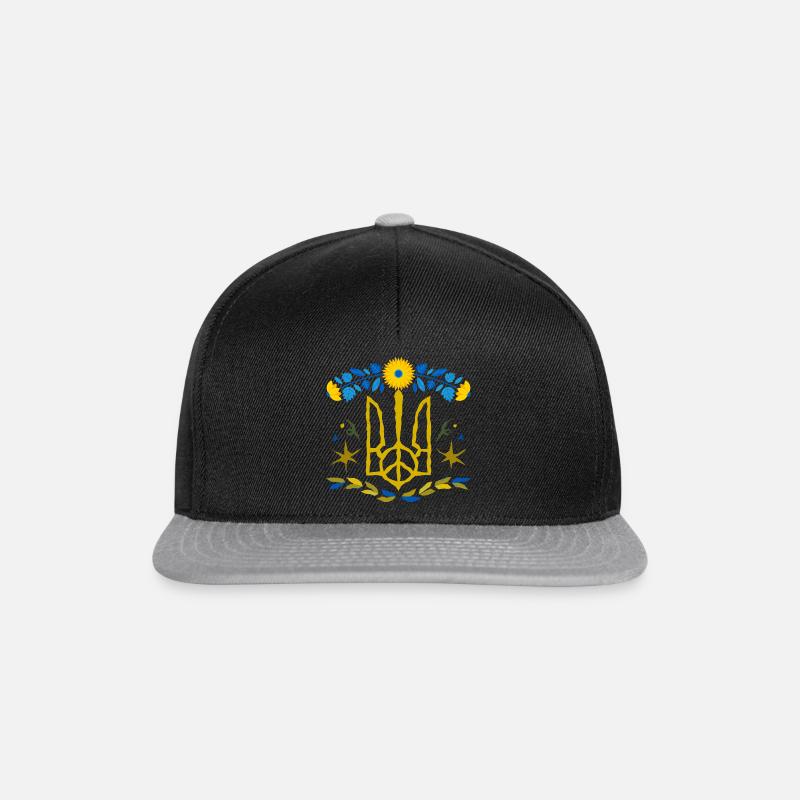 Ukraine - Snapback Cap - Schwarz/Grau