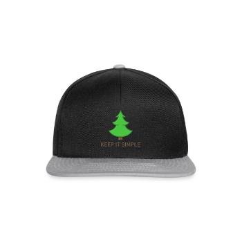Sapin de Noël - Casquette snapback - noir/gris - Devant