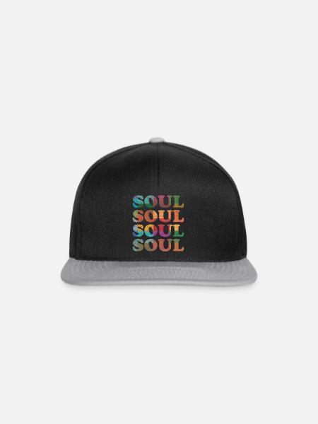 Soul Musik Retro - Snapback Cap - Schwarz/Grau