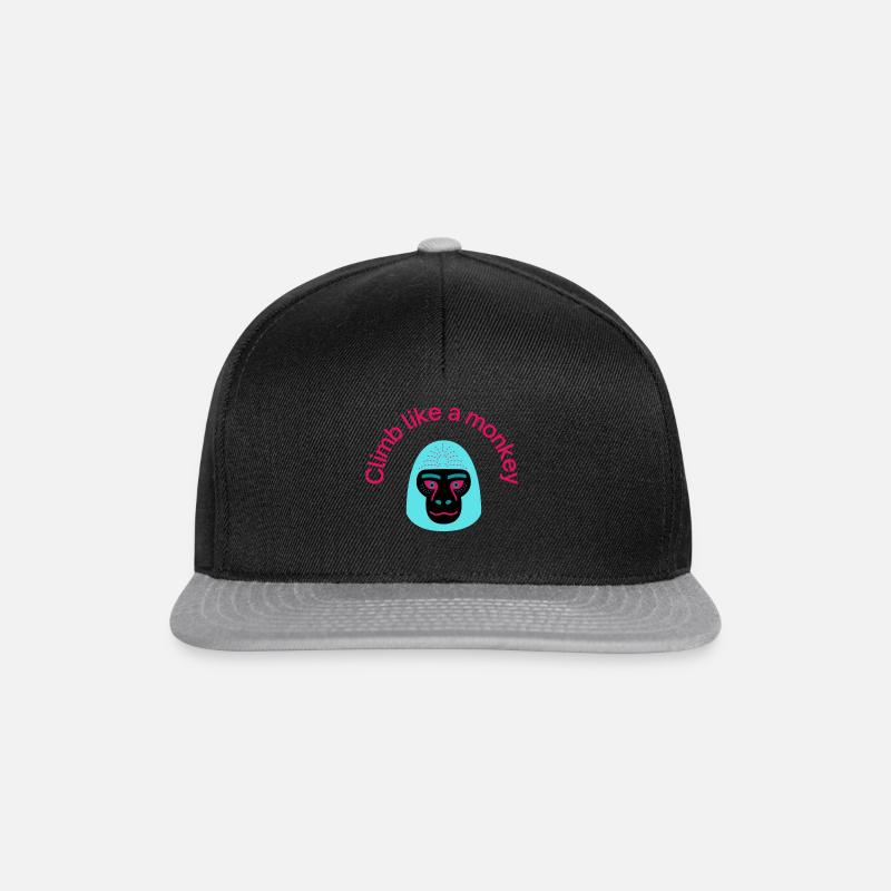 Climb like a monkey 1 - Snapback Cap - Schwarz/Grau