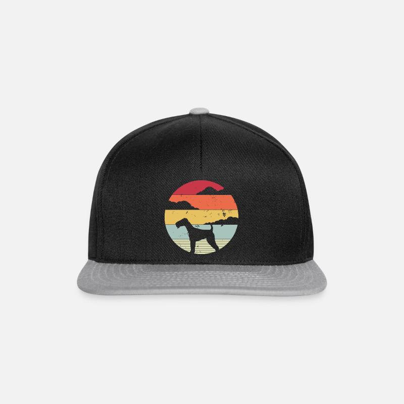 Airedale Terrier Design - Airedale Terrier Geschen - Snapback Cap - Schwarz/Grau