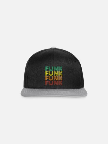 Funk Retro - Snapback Cap - Schwarz/Grau