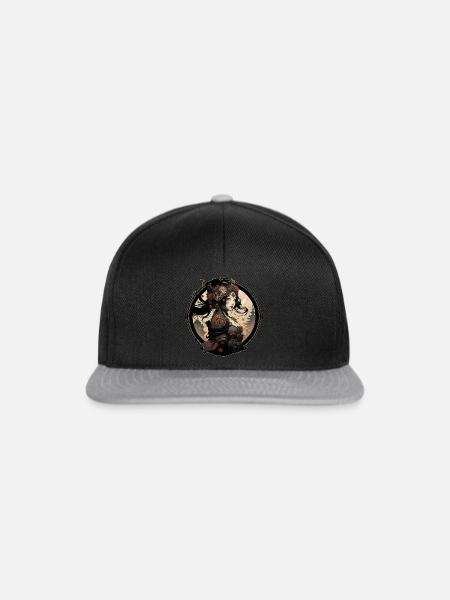 Geisha Cyber Gamma - Snapback Cap - Schwarz/Grau