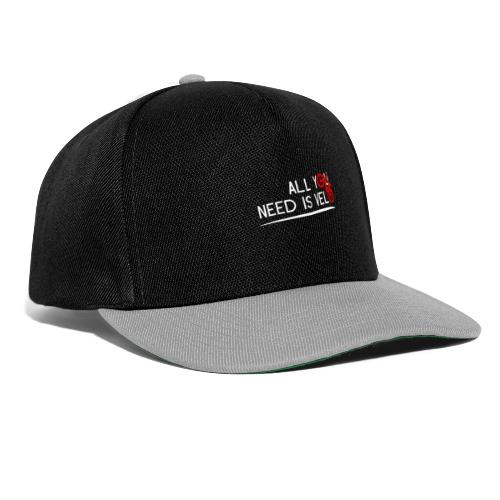 ALL YOU NEED IS VELO ! (blanc) - Casquette snapback