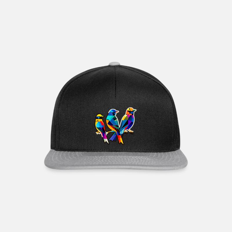 Trois petits oiseaux - Casquette snapback - noir/gris