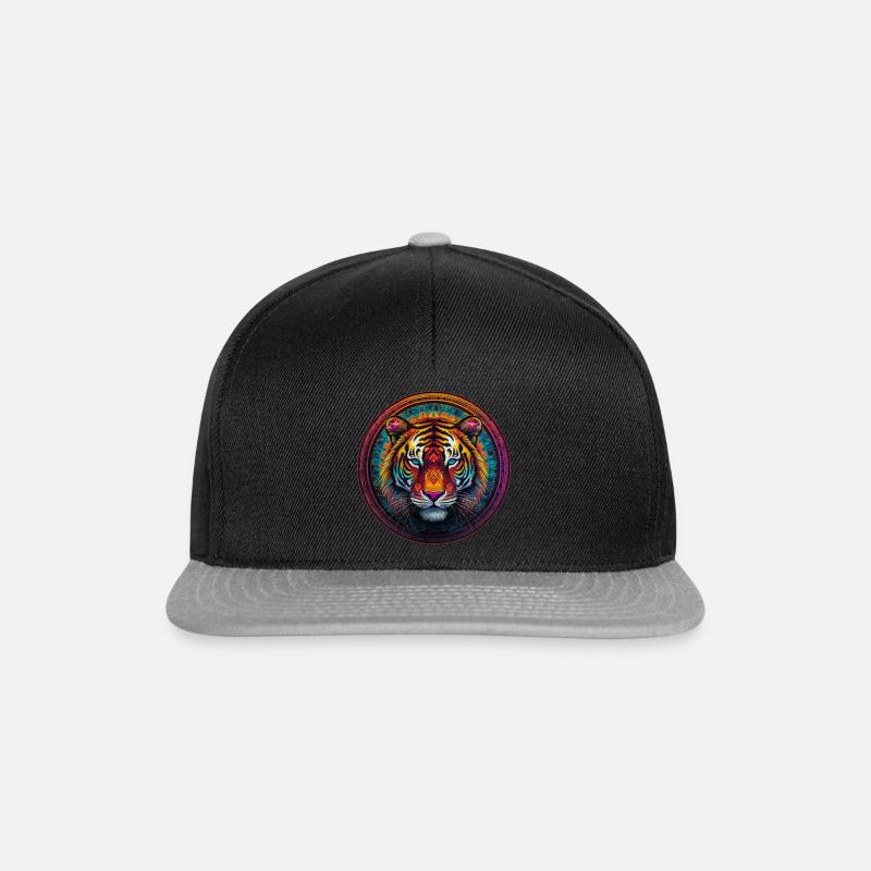 Indian Tiger2 - Snapback Cap - black/grey