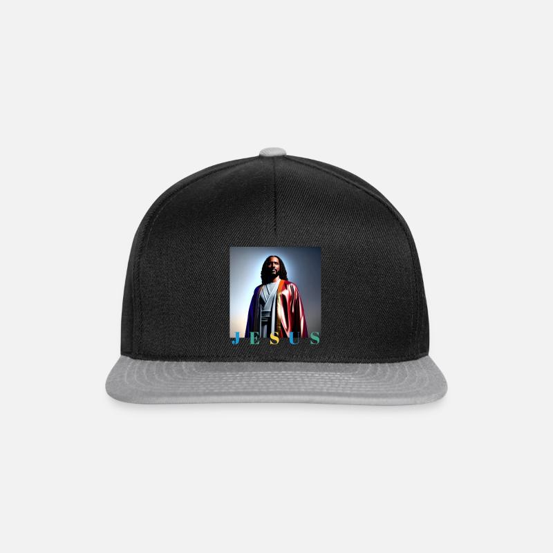 Jesus aus Afrika - Snapback Cap - Schwarz/Grau