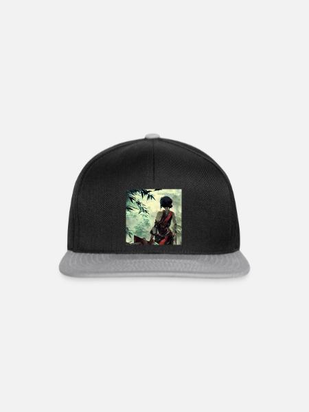 Bamboo Girl - Snapback Cap - Schwarz/Grau