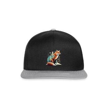 Winter Fuchs - Snapback Cap - Schwarz/Grau - Vorne