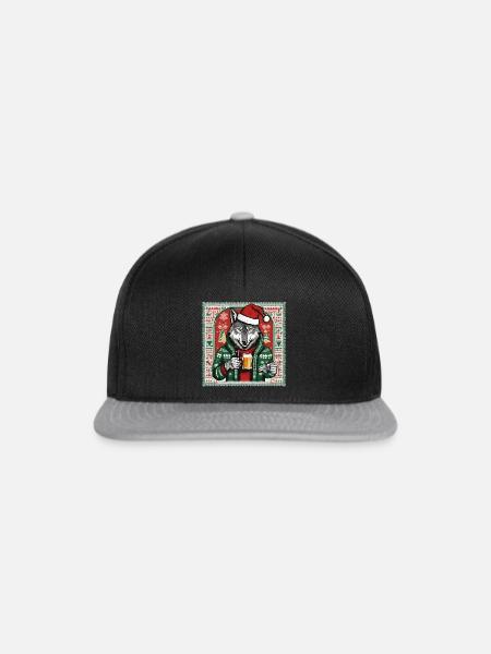 Wolf - Snapback Cap - Schwarz/Grau