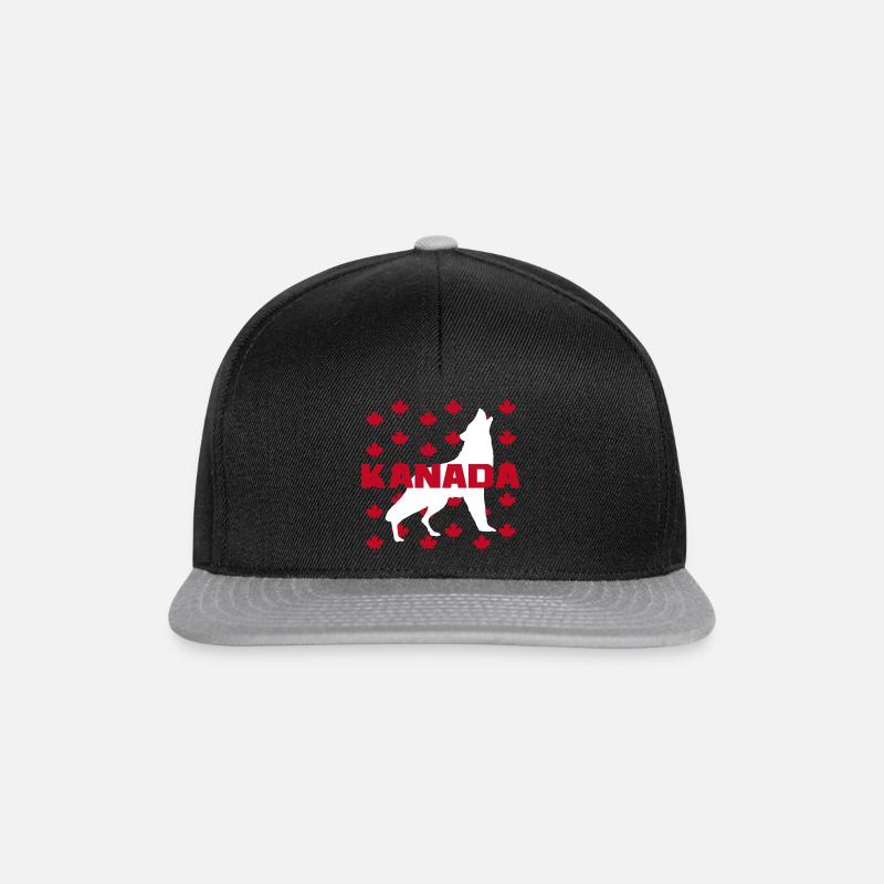 kanada wolf 2024 - Snapback Cap - Schwarz/Grau